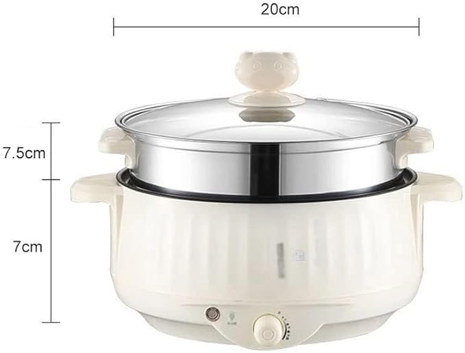 Portable rice cookerMultifunction 1.7L Single/Double Layer Rice Cooker Non-Stick 1-2 People Household Rice Cookers Pan Hot Pot