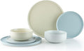 Everything Kitchens Modern Flat Dinnerware Collection (Jacinto 24 Piece Dinnerware Set)