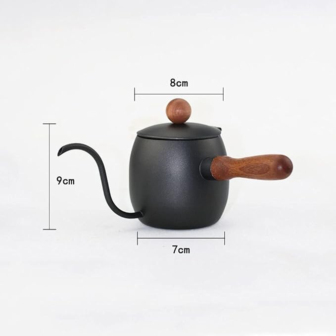 Coffee Maker 500ml Stainless Steel Kettle Home Pot Long Drip Adjustable Nozzle with Thermometer