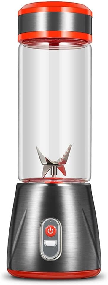 Portable Blender Blender for Shakes and Smoothies Personal Blender USB Rechargeable 380ml Mini Blender With for Traveling Outdoor Gym Office (Color : Red)