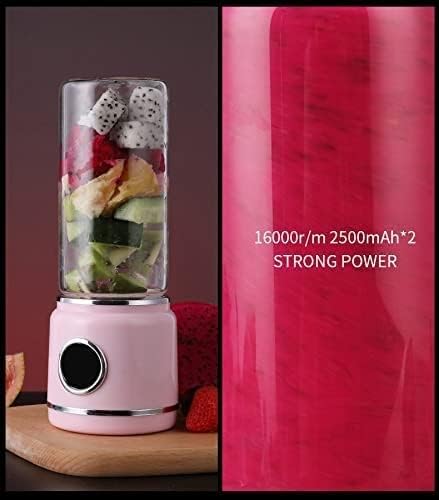Personal Blender for Shakes Smoothies Food Prep and Frozen Blending with 150-Watt Base and Cups with Spout Lids(Pink)