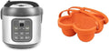 AROMA® 8-Cup Digital Rice Cooker and Egg Bite Mold Bundle - Compact Cooker for Rice Grains and Egg Bites | Includes Rice Cooker (ARC-994SG) and Silicone Mold (AAC-001)