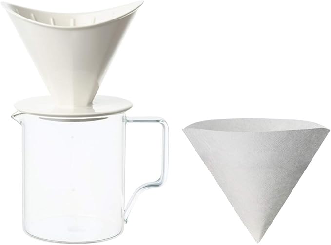 KINTO OCT 28903 Brewer Jug Set 4 Cups White