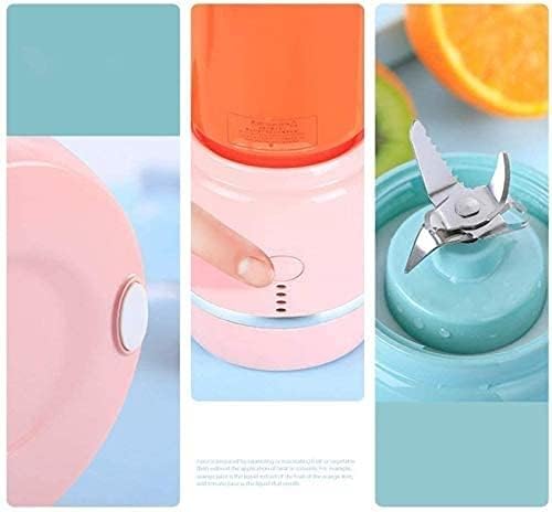 Electric Portable Juicer Blender Cup Household Fruit Mixer with Six Blades in 3DUSB Rechargeable Mini Blender for Sports Travel Gym and Outdoors