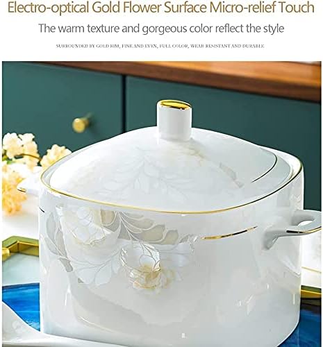 Dinnerware Sets - Luxury Gift Dishes Service Set 355660PCS Ceramic Dinnerware Set Bone China Tableware Dishes Plates Ceramic Combination Dinner Service Set Porcelaine Service for 10(35 Pieces)