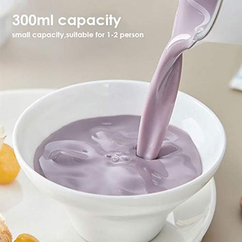 Mini Food Blender 300ml 1-2 Person Mini Soymilk Maker Multifunction Household Soymilk Machine Food Mixer(OneColor)