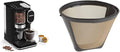 Cuisinart Single Serve Coffee Maker + Coffee Grinder 48-Ounce Removable Reservoir Black DGB-2 &amp GTF Gold Tone Coffee Filter 10-12 Cup Cone Burr Mill