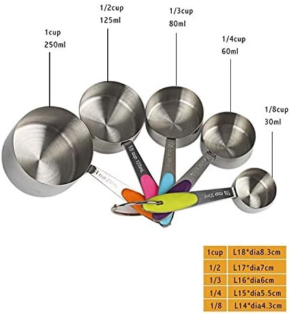 Kn650 10 in 1 Black Stainless Steel Measuring Spoon Cake Mold Baking Tool Set Cookware Set Cookware Picnic Boiler Cookware