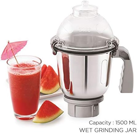 BOSS Excel Pro 3-Jar Mixer Grinder Kitchen Grinding Genius 750 Watt Powerful Motor 3 Variable Speed with Incher 110VBlue