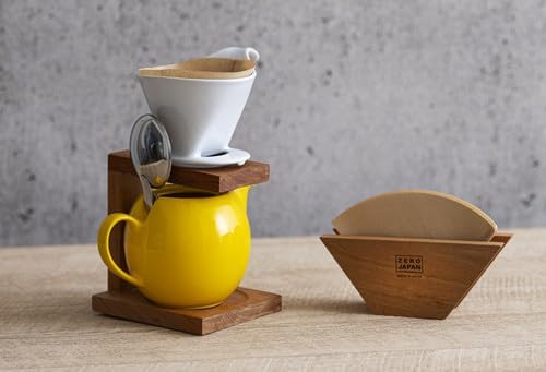 Zero Japan - Bee House Pour Over Coffee Dripper - Lead-Free &amp Cadmium-Free Ceramic Coffee Maker with Elegant Peek Hole Drip Cone Brewer Coffee Gifts Brewing Accessories - Tomato Standar Size