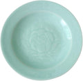 Plates Dinnerware 6 inches Celadon Dish with Penoy Microwave and Dishware Safe(set of 4)