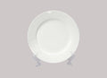 Bone China Rim Shape Elegance White Plate 7.5 inch Case of 6