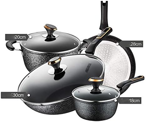 Cookware Aluminum Alloy Non Stick Pot Set Multi Functional Cooking Utensils for Household Kitchens Cookware Set