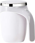 Auto Stirring Mug - 380 Ml Self-Mixing Cup With Smooth Stainless Steel Interior One-Tap Control For Easy Blending &amp Cooling