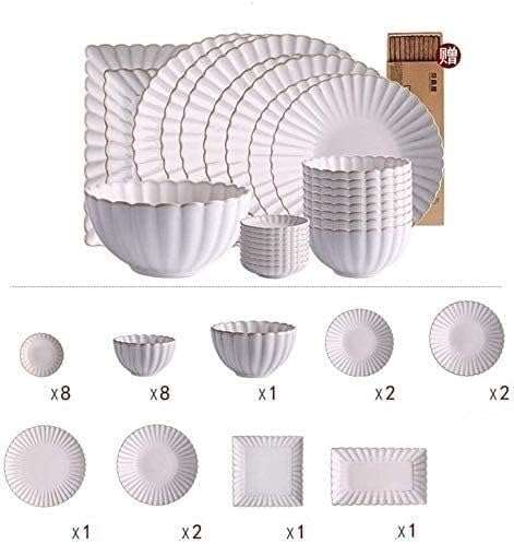 Dinnerware Set Luxury Family Dinner Service Set Ceramics Dinner Set Kitchen and Dining Service Fine Porcelain Kitchen Dinnerware Set Dishwasher Safe Gift26 Piece Set