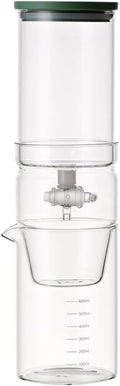 Ice Cold Brew Coffee Maker 600ml/20oz Borosilicate Glass Dripper Iced Coffee Brewer with Adjustable Water Flow