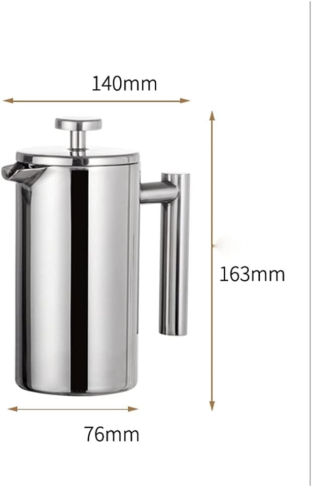 350ML Coffee Pots Layer Stainless Steel and Tea Maker French Press Heat Preservation Mug