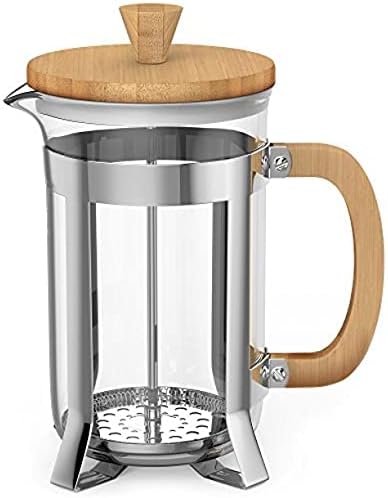 French Press 8-Cup Coffee Makers Heat-Resistant Borosilicate Glass