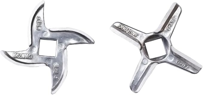 Compatible with Meat grinder blade stainless steel turtle back knife cross blade accessory(22)