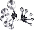 Kn650 10 in 1 Black Stainless Steel Measuring Spoon Cake Mold Baking Tool Set Cookware Set Cookware Picnic Boiler Cookware