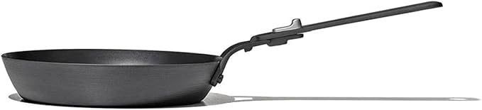 OXO Outdoor Pre-Seasoned Carbon Steel 8 Frying Pan Skillet Detachable Handle for Easy Storage Indoor Use Nonstick with Use Induction Suitable Oven &amp Broiler SafeBrowning GrillSearSauteB