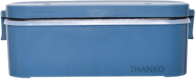THANKO Rice Cooker Small Size For One Person Super Fast Lunch Box Rice Cooker White / Cherry / Indigo