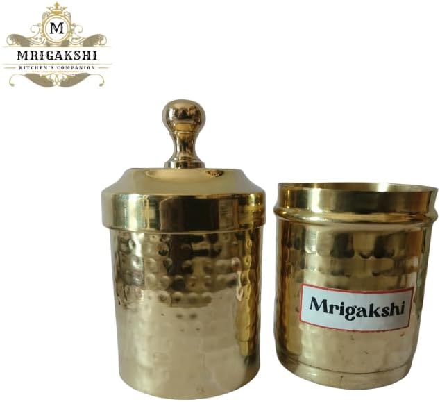 Traditional Brass Filter Coffee Maker Brass South Indian Drip Sytle Decoction Liquid Maker Coffee Filter Vessel Utensil Kumbakonam Degree Coffee Filter For Home 1 Cup