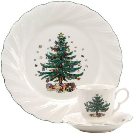 Nikko Ceramics Happy Holidays 12-Piece Dinnerware Set Service for 4
