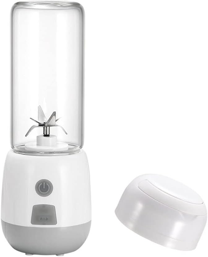 Portable BlenderPersonal Size Blender Juicer CupSmoothies and Shakes BlenderHandheld Fruit MachineBlender Mixer Home (Color : White)