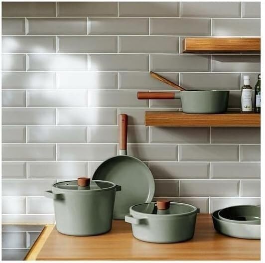 Cookware Set Pots and Pans Set 4Pcs Cookware Set Soup Pot with Lid Wok Frying Pan Ceramic Non-Stick Cooking Pot Set Kitchen Cooking Pot Set Cooking Pan Set