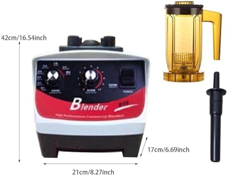 High-Speed Countertop Blender 20000RPM - Professional Smoothie Maker with Tamper for Bubble Tea Milk Foam and Shaker Cups - Perfect for Home and Kitchen Use