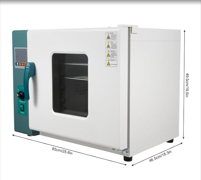 110V 1000W Electric Blast Drying Oven 45L/12Gal Forced Air Convection Oven with 2 Adjustable Trays Constant Temperature Blast Industrial Digital Dryer with Temperature Controller