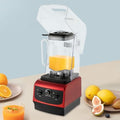 2200W Commercial Mix Blender - 2L High-Speed Smoothie Machine with Soundproof Cover for Ice Crushing Chopping Grinding and Blending - Professional Countertop Kitchen Appliance