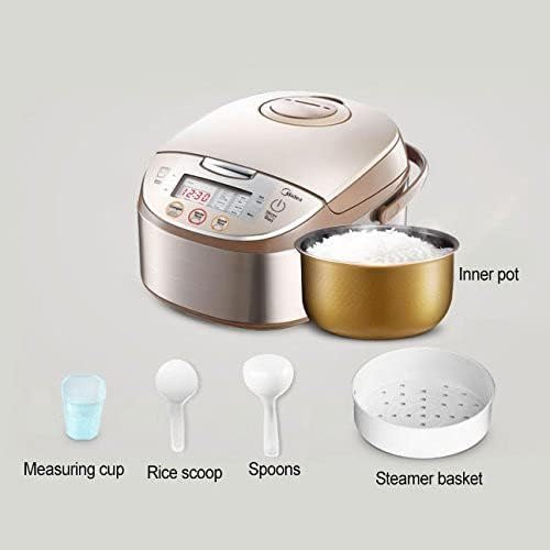 Midea Micom Rice Cooker Digital Multi-Functional Ricer Cooker/Steamer Brown Rice Slow Cooker (3L/5.5Cup Champange) MB-FS3017