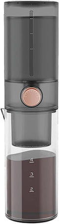 Coffee Carafe Cold Brew Coffee Maker Portable Ice Drip Coffee Maker Cold Brew Small Slow Drip Coffee Maker Convenient(Black)