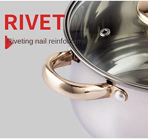 Stainless Steel 6 Piece Kitchen Pot Set Household Electromagnetic Stove Gas Stove Frying Pan Milk Pan Cooking Pot Cookware Set