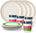 Kate Spade New York 12-Piece All in Good Taste Rainey Street Dinnerware Set in Stripes