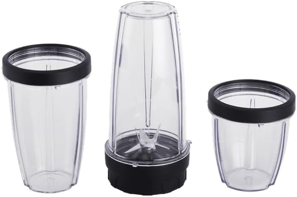 10-Piece Blender Set Black 300W With 3 Jars (10oz 16oz 18oz) 2 Drinking Lids Multi-Functional Compact And Powerful Blender Set