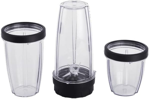 10-Piece Blender Set Black 300W With 3 Jars (10oz 16oz 18oz) 2 Drinking Lids Multi-Functional Compact And Powerful Blender Set