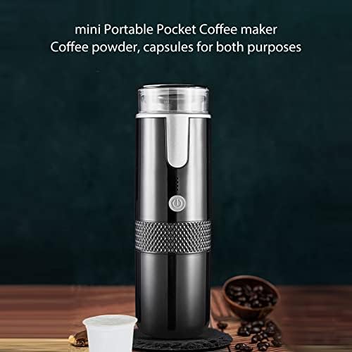 Yosoo 1pc Electric Espresso Machine Portable Classic Travel Coffee Maker Compatible with Capsules Coffee Maker for Home Kitchen and Office Use