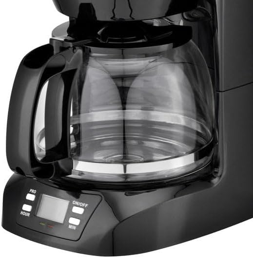 10 Cup Programmable Digital Coffee Maker with Auto Shut-Off Reusable Filter &amp Warming Plate – White Drip Machine for Home or Office (Black.)