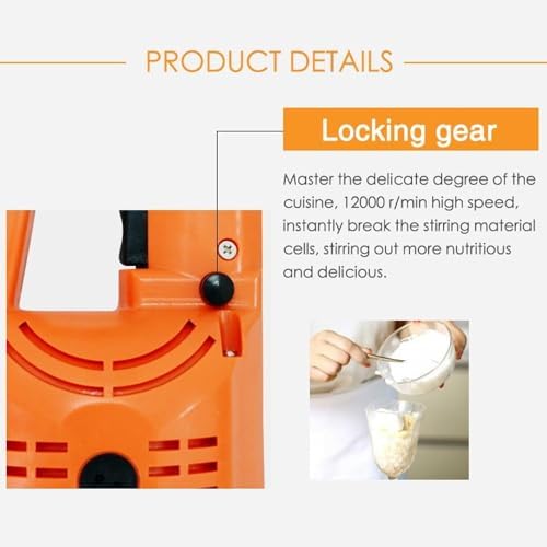 Heavy Duty Immersion Blender 500W Electric Stick Blender with Variable Speed Multi-Purpose Hand Mixer Stirring Rod (250mm Stirring Rod)