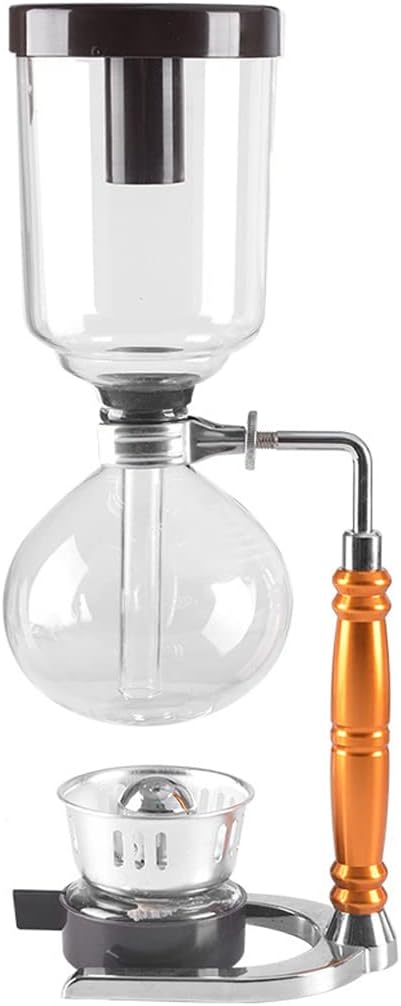 JITEM Cafetera Syphon Coffee Maker Japanese Style Vacuum Glass Siphon Pot Percolators 3-5 Cups Glass Tabletop Siphon Coffee Maker for Coffee or Tea