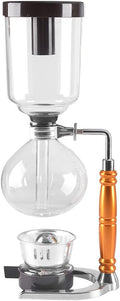 JITEM Cafetera Syphon Coffee Maker Japanese Style Vacuum Glass Siphon Pot Percolators 3-5 Cups Glass Tabletop Siphon Coffee Maker for Coffee or Tea