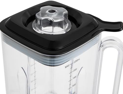 High-Speed 2200W Commercial Blender with 2L Capacity Soundproof Cover Perfect for Smoothies Ice Crushing Grinding &amp Chopping - Professional Countertop Mixer