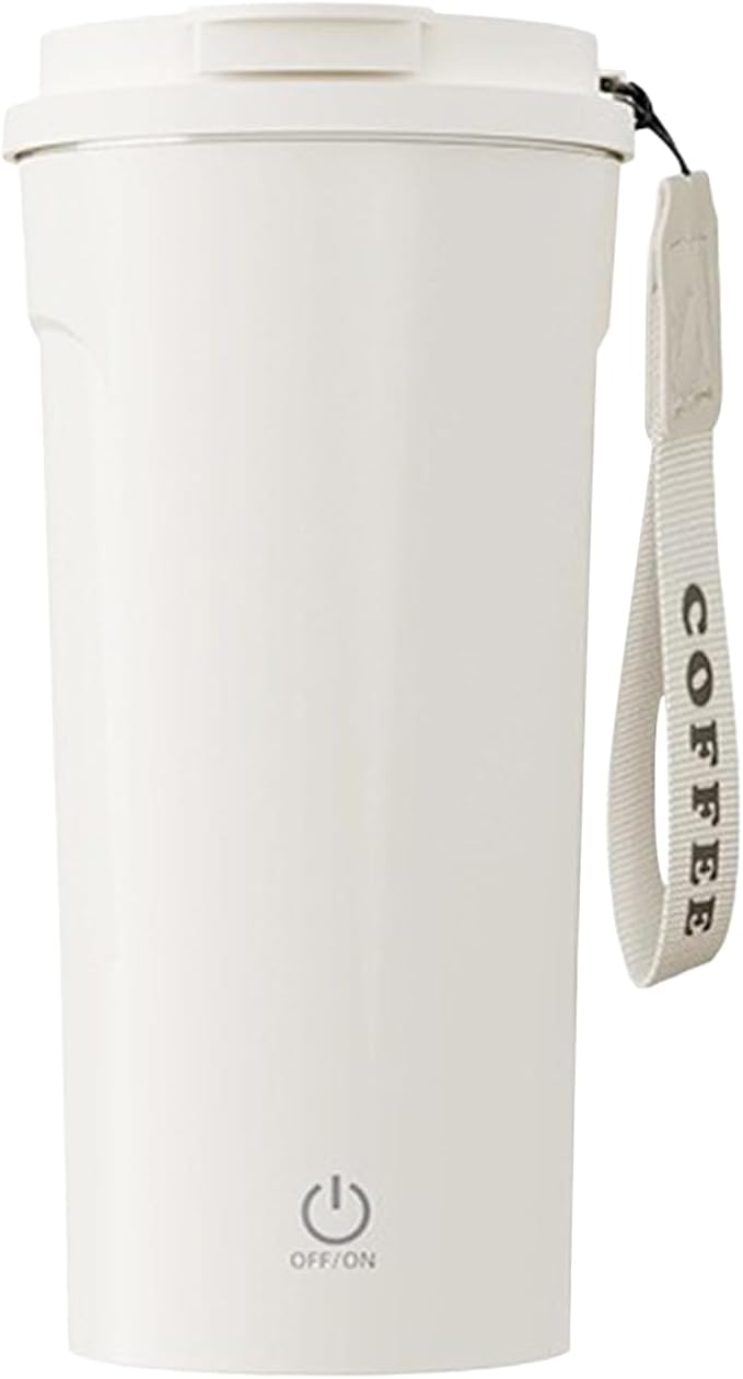 Automatic Stirring Coffee Mug – 400ml Rechargeable With Temperature Display Magnetic Mixer | Portable Self Mixing Cup For Milk Shakes Tea Lattes Oatmeal Drinks Home Office Travel Camping