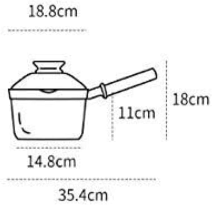 Kitchen Cooking Sets 2 Pcs Cookware Set Wok Milk Pot Non-Stick Household Cooking Pot Kitchen Supplies Cookware Sets