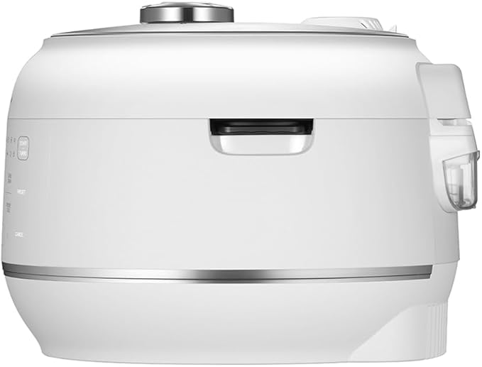 Cuchen 10-Cup Premium IH Pressure Rice Cooker with 316Ti Stainless Steel Inner Pot 2.1 Bar High Pressure for Multi-Grain &amp Canning Auto Steam Clean White (CRT-RPD1010IEWUS)