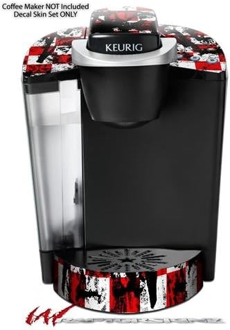 Decal Style Vinyl Skin compatible with Keurig K40 Elite Coffee Makers Checker Graffiti (COFFEE MAKER NOT INCLUDED)
