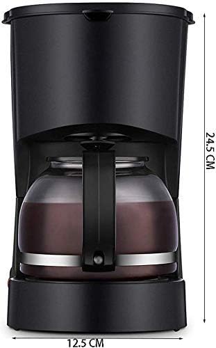 Coffee Machine Coffee Machine with Filter Coffee Machine600W Instant CoffeeEspressoMacchiato Coffee Anti-Drip FunctionHigh Temperature Resistant Glass JugCompatible with Espress